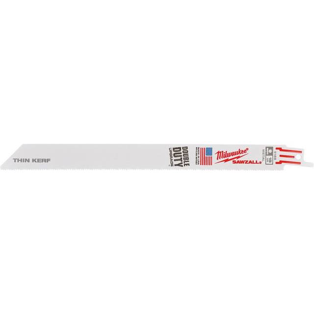 Milwaukee Sawzall Reciprocating Saw Blade Thin Kerf 230mm x 18TPI (5 Pack) in White Bi-Metal
