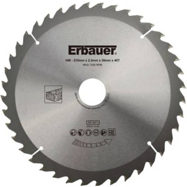 Erbauer 210mm x 30mm - wood - 40t circular saw blade - 3663602813033