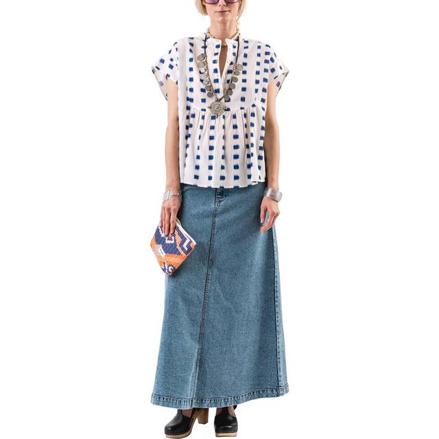 Lollys Laundry Lunall Maxi Skirt Dam Maxikjolar Stl. XS - Från Magasin - Blue (XS)