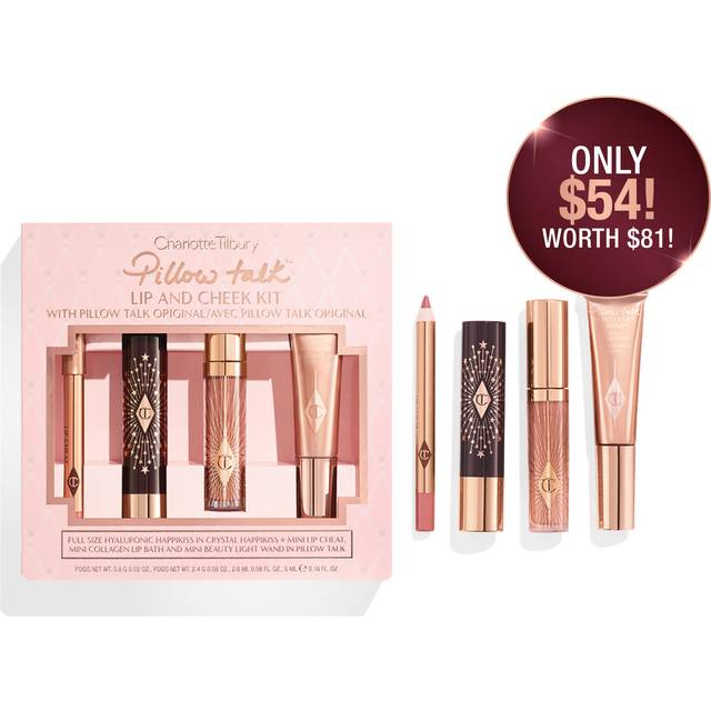 Charlotte Tilbury Pillow Talk Iconic Lip And Cheek Kit - Pillow Talk Original