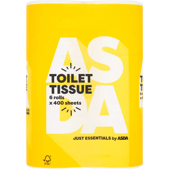 JUST ESSENTIALS by ASDA Toilet Tissue 6 Rolls