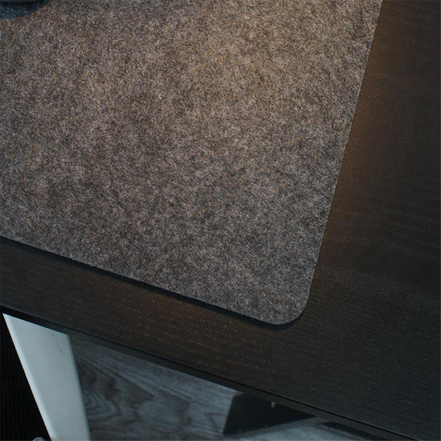 Drip Molding Felt Mouse Pad Office Computer Desk Protector Mat Keyboard Non-Slip Laptop Table Cushion Dark Grey
