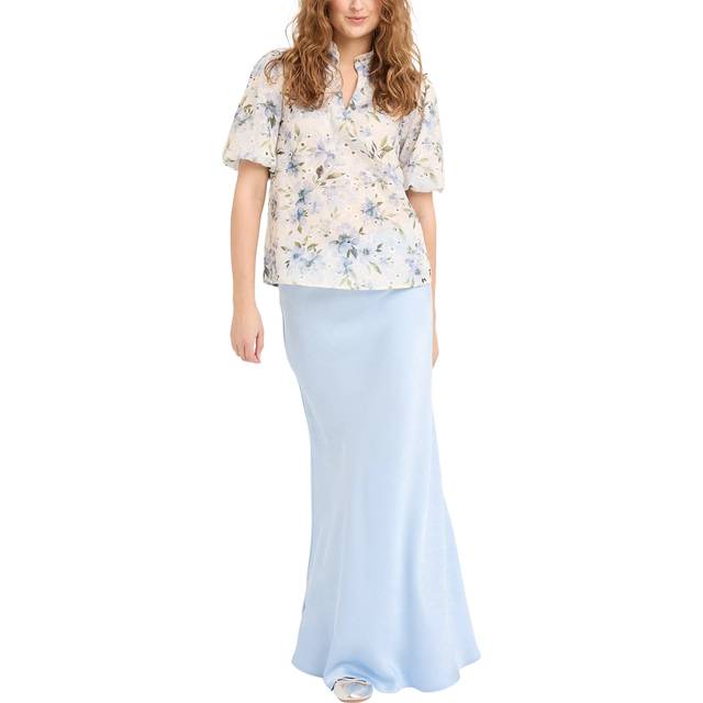A-VIEW Emily Maxi Skirt, Light Blue