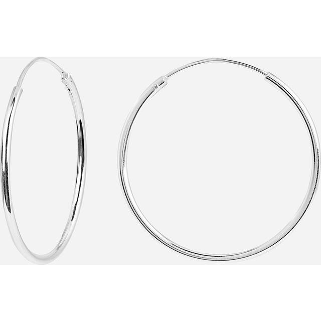 Örhängen i äkta silver - hoops 25 mm