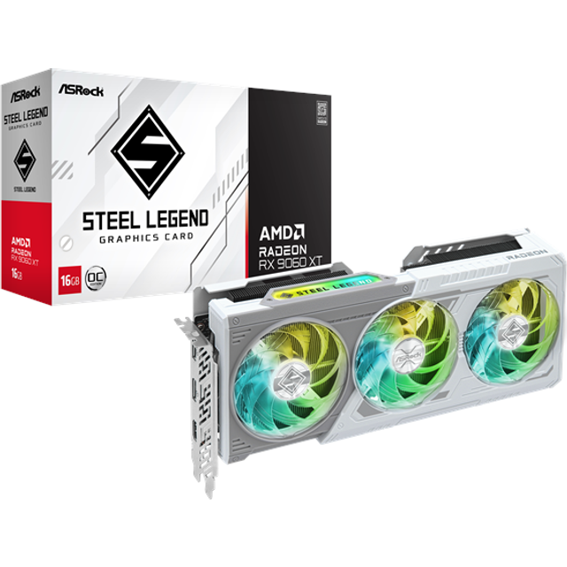 ASRock Radeon RX 9060 XT Steel Legend OC