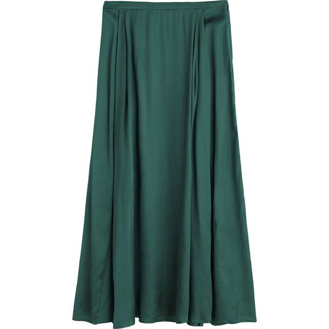 Lethlean Pleated Maxi Skirt - Pine Shoots
