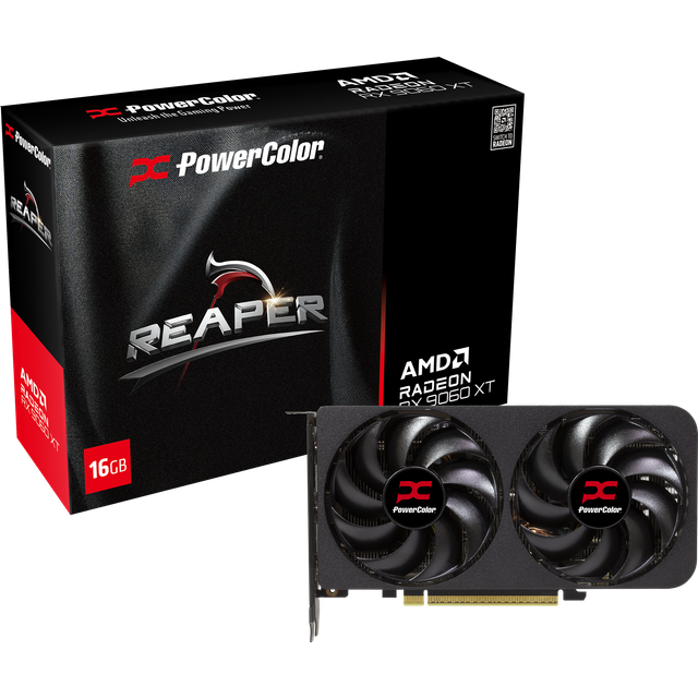 PowerColor Radeon RX 9060 XT Reaper 16GB GDDR6 PCI-Express Graphics Card