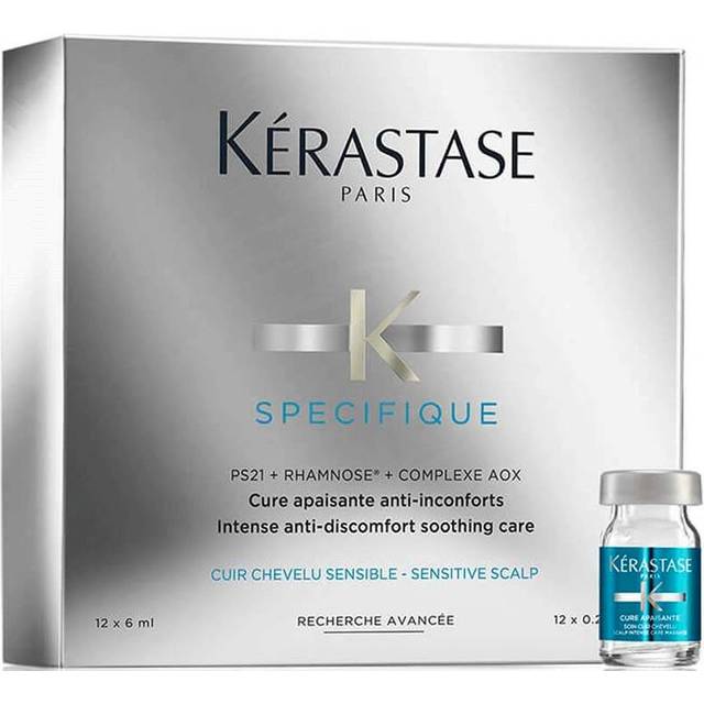 Kérastase Specifique Cure Apaisante Anti-Inconforts 4-veckors intensiv behandling För irriterad hårbotten 12 x 6 ml