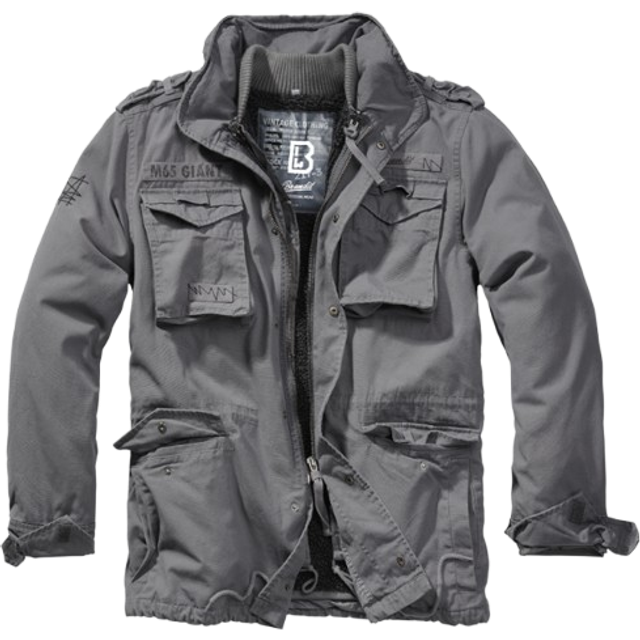 Brandit M65 Giant herrjacka, parkas, vinterjacka, Kolgrå, L