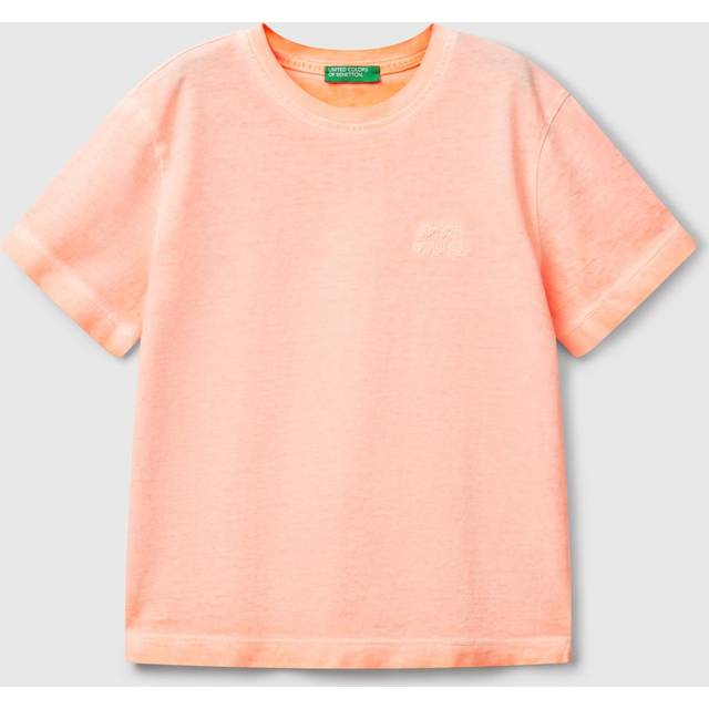 Benetton, Oversized T-shirt With Embroidery, size 3-4, , Kids