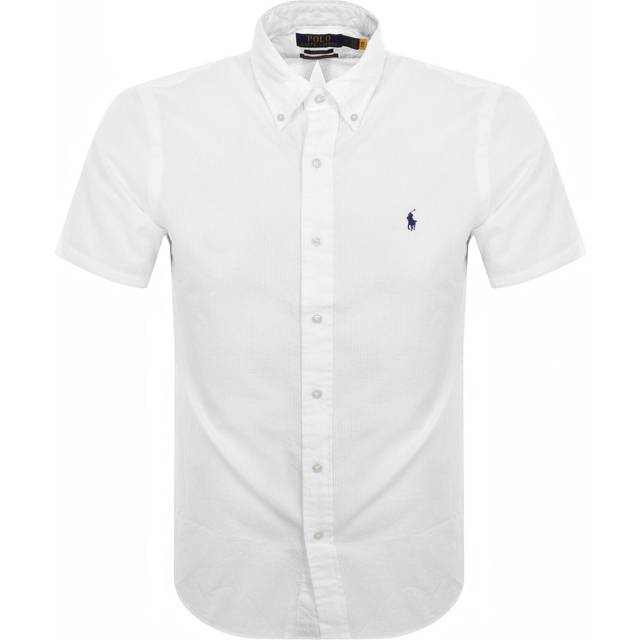 Polo Ralph Lauren Cotton-Seersucker Shirt - XL - White