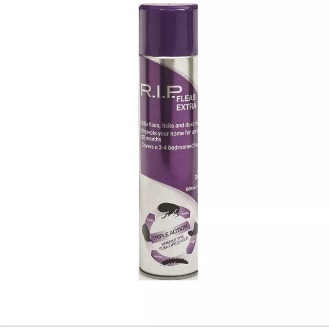 RIP Fleas Extra Household Parasite Control - Environmental Spray 600ml