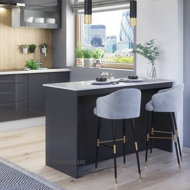 Bellinda Wood Kitchen Island (88cm H X 130cm W X 60cm D)