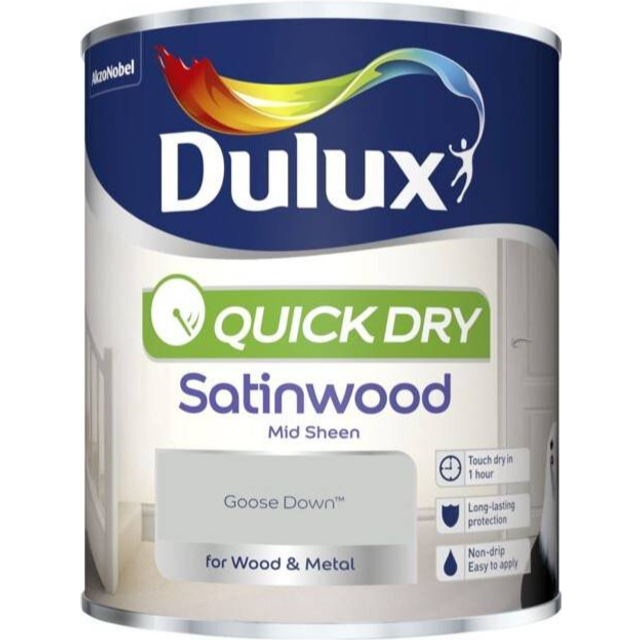 Dulux - Quick Dry Satinwood 750ml - Goose Down