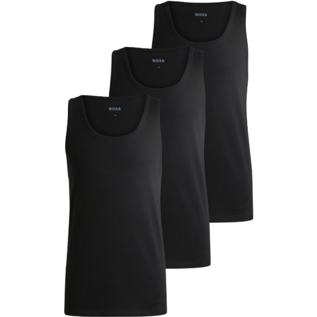 BOSS Bodywear 3 Pack Classic Vests - Black, Black, Size 2Xl, Men - 2XL