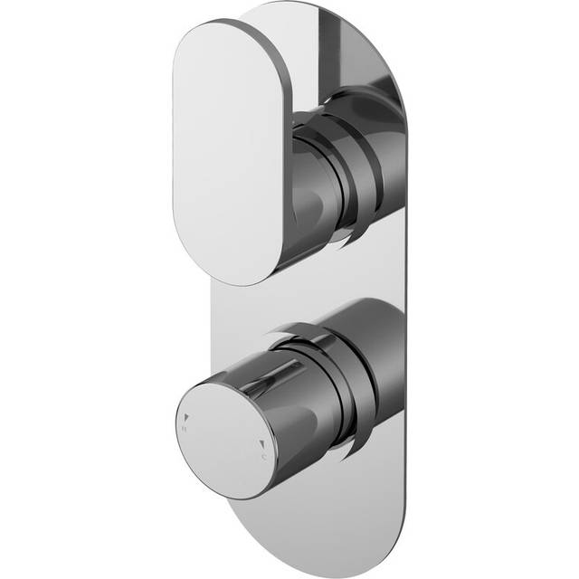 Nuie - Binsey Thermostatic Concealed Shower Valve Dual Handle - Chrome