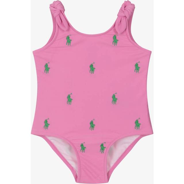 Ralph Lauren, Swimsuits, female, Pink, 3 M, Girls Logo Swimsuit in Pink