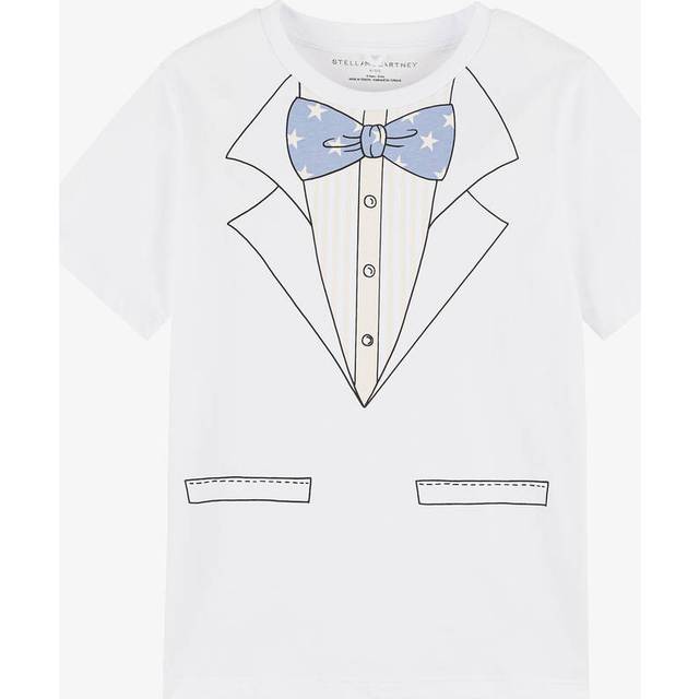 Stella Mccartney Kids Boys White Tuxedo T-Shirt - 12 year