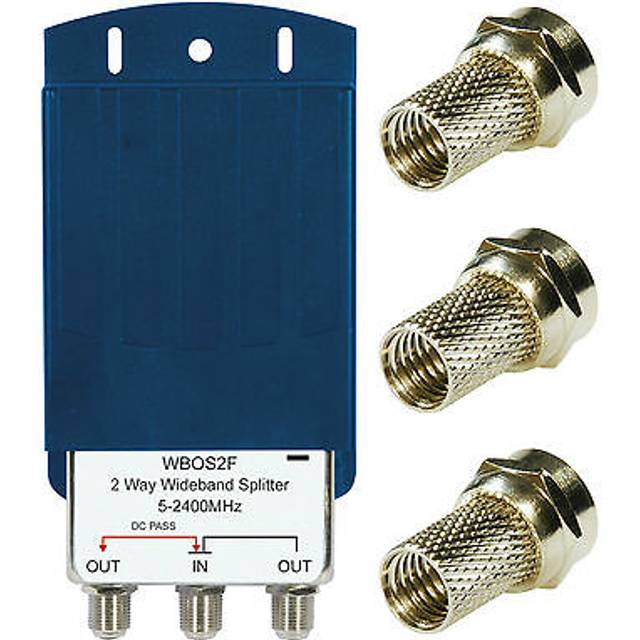LABGEAR - 2-Way Splitter with Slide-In Outdoor Box 5-2400MHz