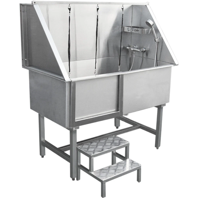 Monster Shop Dog Grooming Wash Station 600Mm, Silver