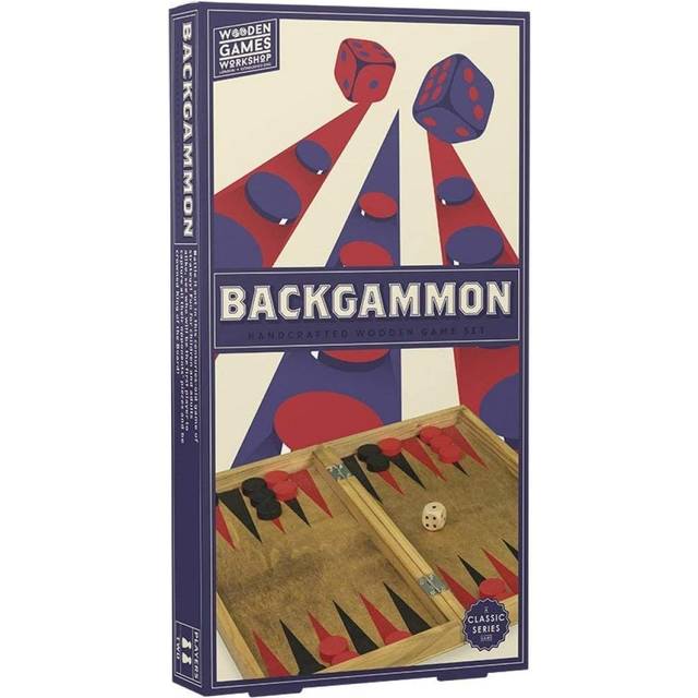 Professor Pussel Trä Backgammon Brädspel
