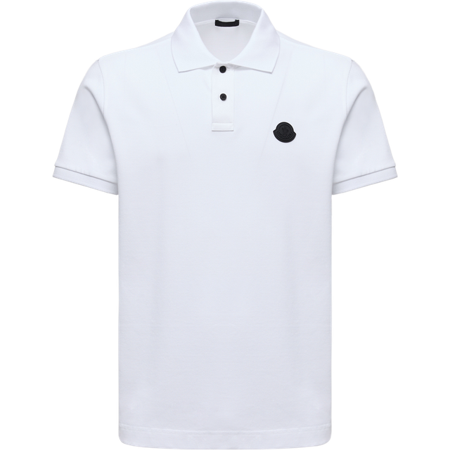 Moncler Cotton Logo Polo Shirt - White