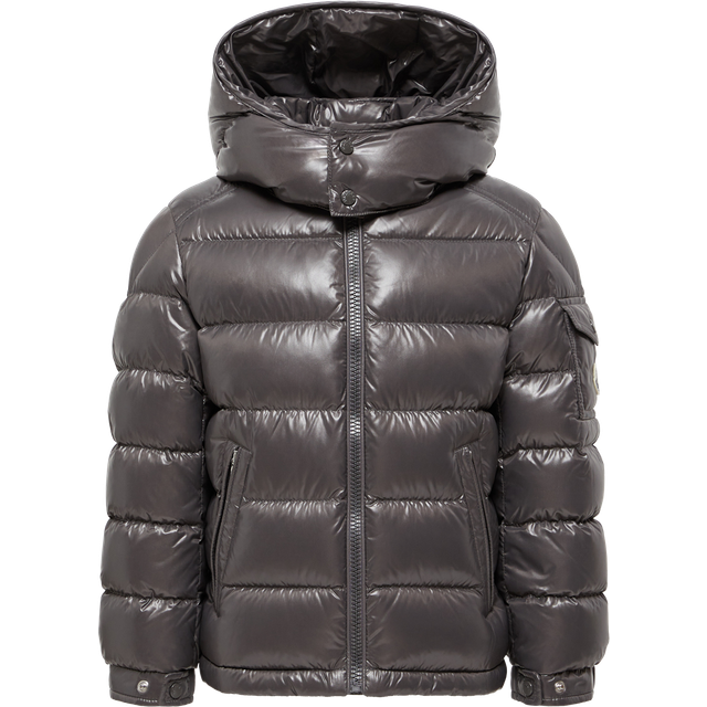 MONCLER ENFANT New Maya Hooded Down Jacket, Boy, Gray, Size: 6Y