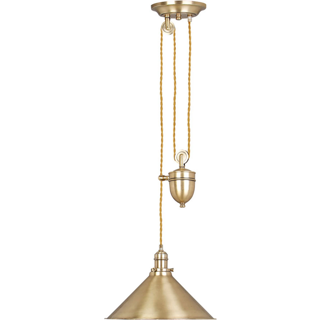 Elstead PV/P AGB Provence One Light Rise And Fall Aged Brass