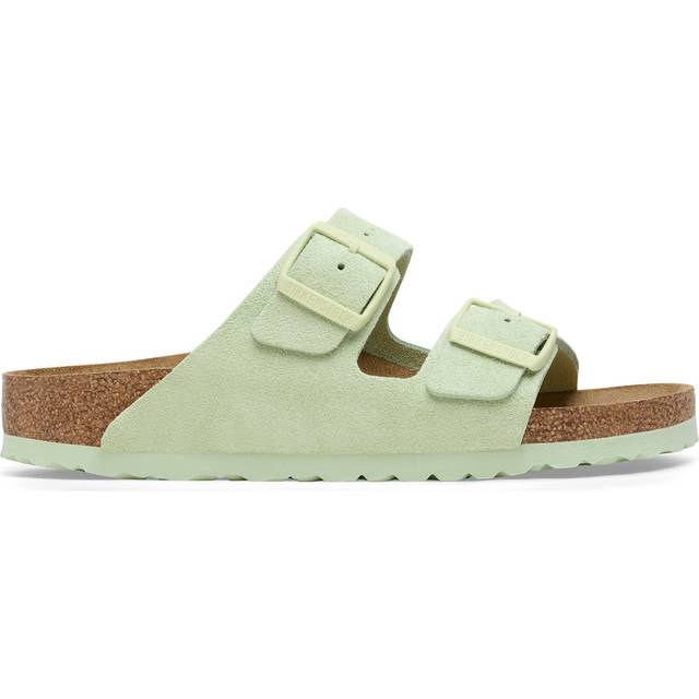 Sandals Birkenstock Arizona Suede Leather - Vert - 42
