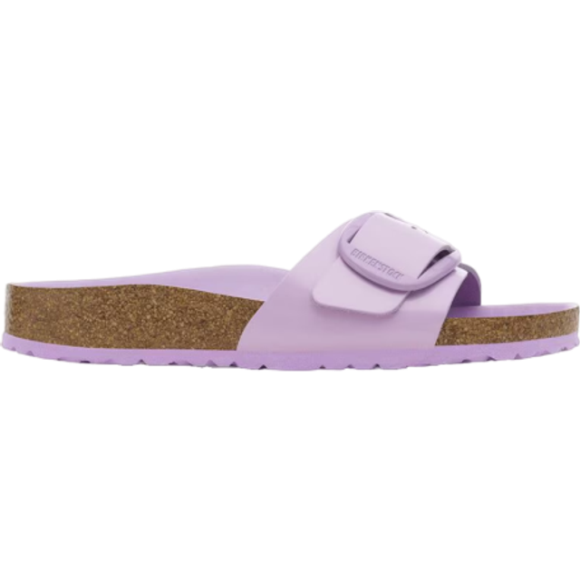 Women's sandals Birkenstock Madrid Big Buckle Natural Leather Patent - Violet - 36 Narrow