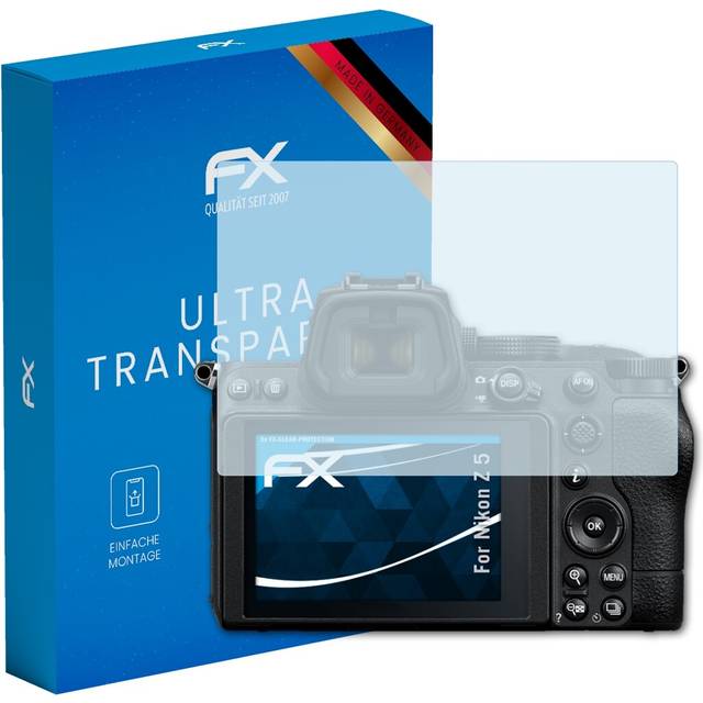 Atfolix 3x screen protection film for nikon z 5 screen protector clear