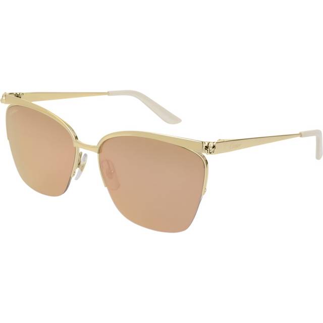 Cartier Panthere de Cartier Pink Cat Eye Ladies Sunglasses CT0124S 002 59 (OS)