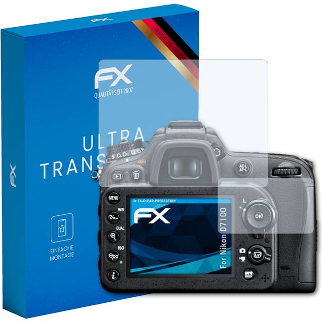 Atfolix 3x Screen Protection Film For Nikon D7100 Screen Protector Clear