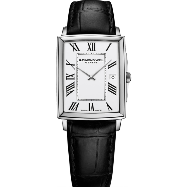 Raymond Weil Men's Toccata 37 Roman Numeral Date Leather Strap Watch