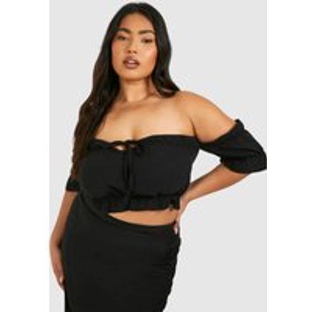 Womens Plus Lace Insert Chiffon Cami Top - Black - 18