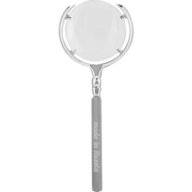 Handheld Handicraft Magnifying Glass Book Reading Watch Jewelry Repairing MagnifierSilver silver