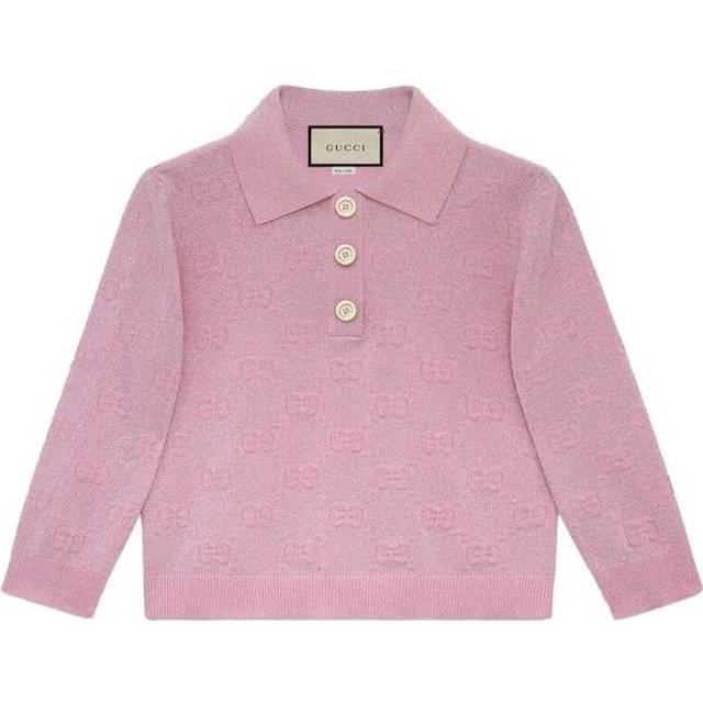 (WMNS) Gucci SS20 GG Shiny Wool Short Polo Shirt For Pink 599273-XKA5X-5152 - XXXS