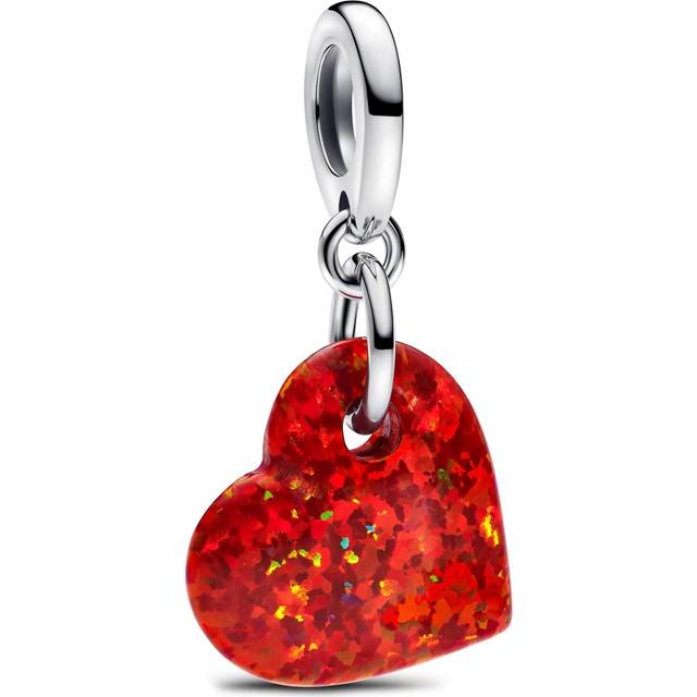 Pandora Charms Opalescent Red Heart Pendant Charm 793348C01