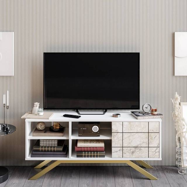 North TV Unit - White