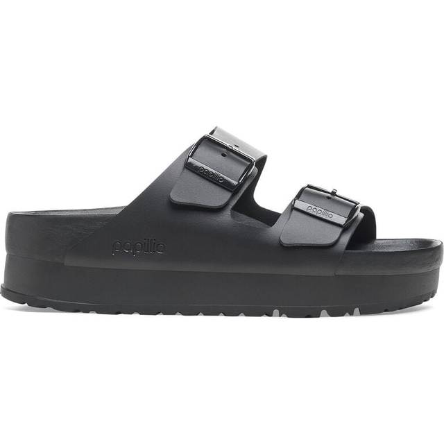 Sneakers Birkenstock Arizona PAP Flex Platform Natural Leather Black UK 4.5 (4.5)