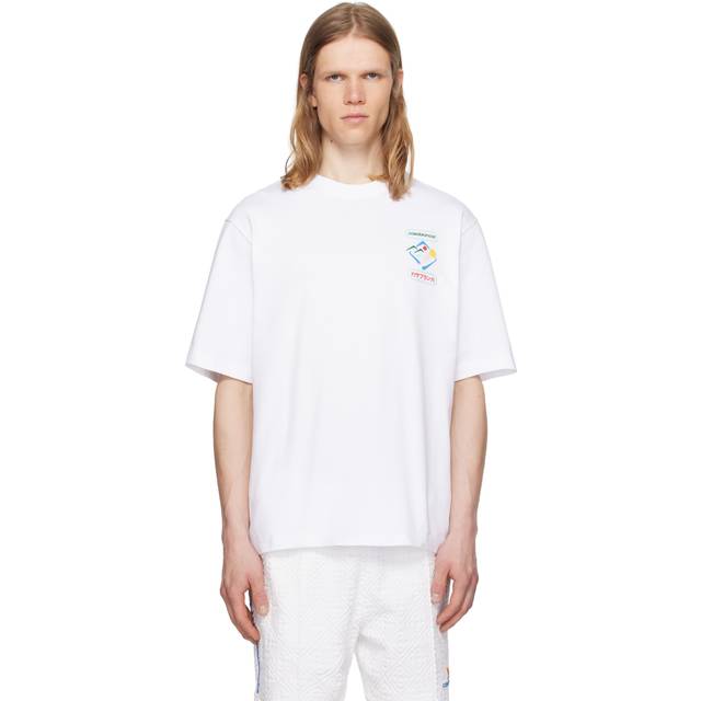 Casablanca White Montagne Sportif T-shirt - CASABLANCA MONTAGNE - L
