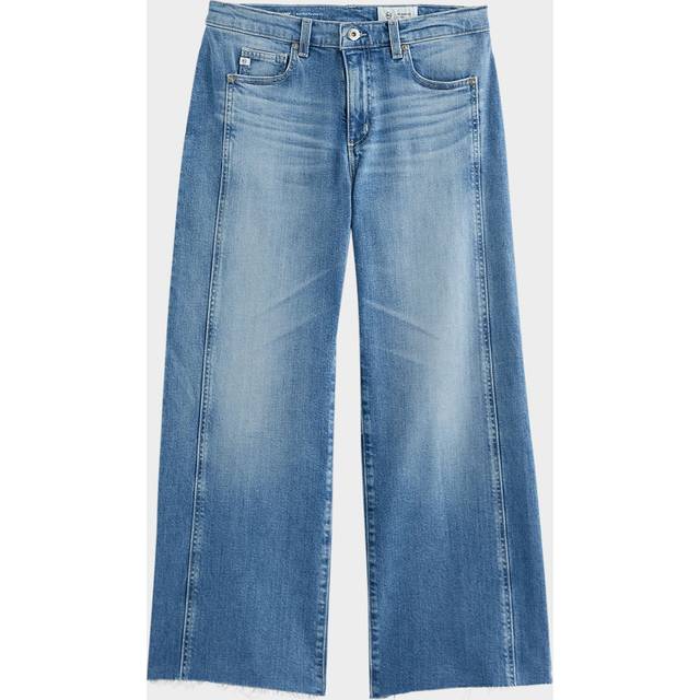 Saige Wide-Leg Crop Jeans - ROSARITO - 30