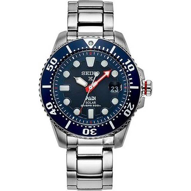 SEIKO X PADI Eco Drive Silver/Blue SNE435J1 - F