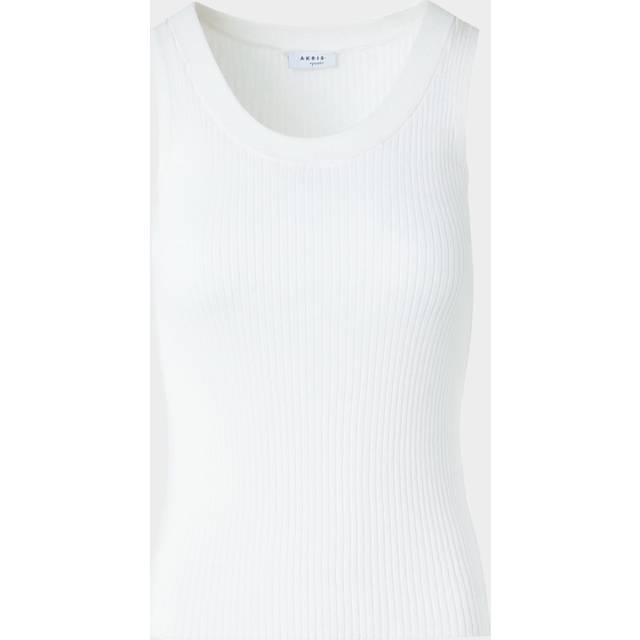 Twisted Rib Knit Tank Top - CREAM - 2