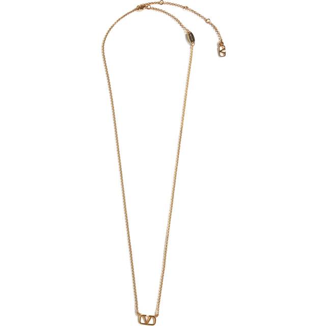 VALENTINO GARAVANI | Gold metal VLogo Signature necklace | Women | PZ - ivory (PZ)