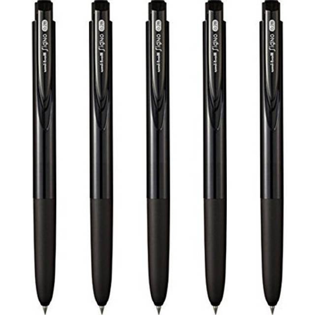 Uni-ball Signo RT1 Retractable Gel Ink Pen  Ultra Micro Point 0.28mm  Rubber Grip  Black Ink  UMN-155-28  Value Set of 5