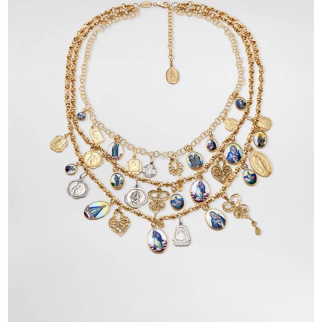 Dolce & Gabbana Sicily Necklace 18 Carat Yellow Gold - Woman Necklaces Gold Metal Onesize
