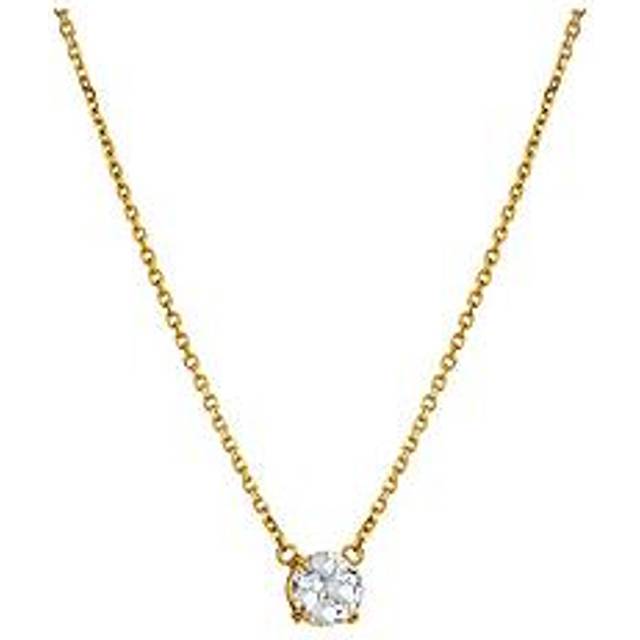 Hot Diamonds HDXGEM Tender Solitaire Necklace, Gold, Women