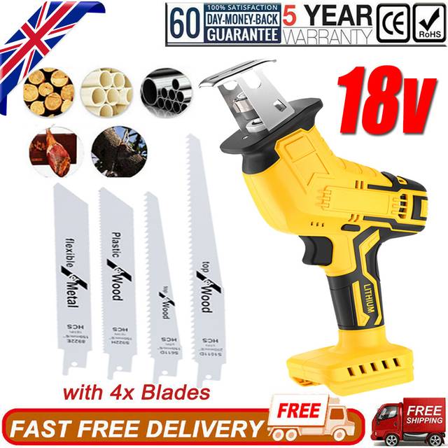 For dewalt 18v electric cordless reciprocating saw saber wood metal cutting saw