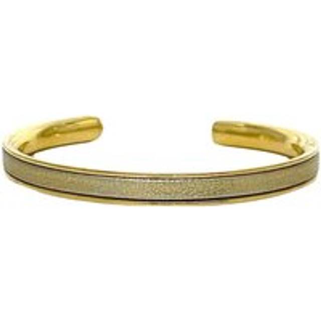 Womens Preloved TwoTone Cuff Bracelet Anagram Style Wo - Gold - Metallics - One Size